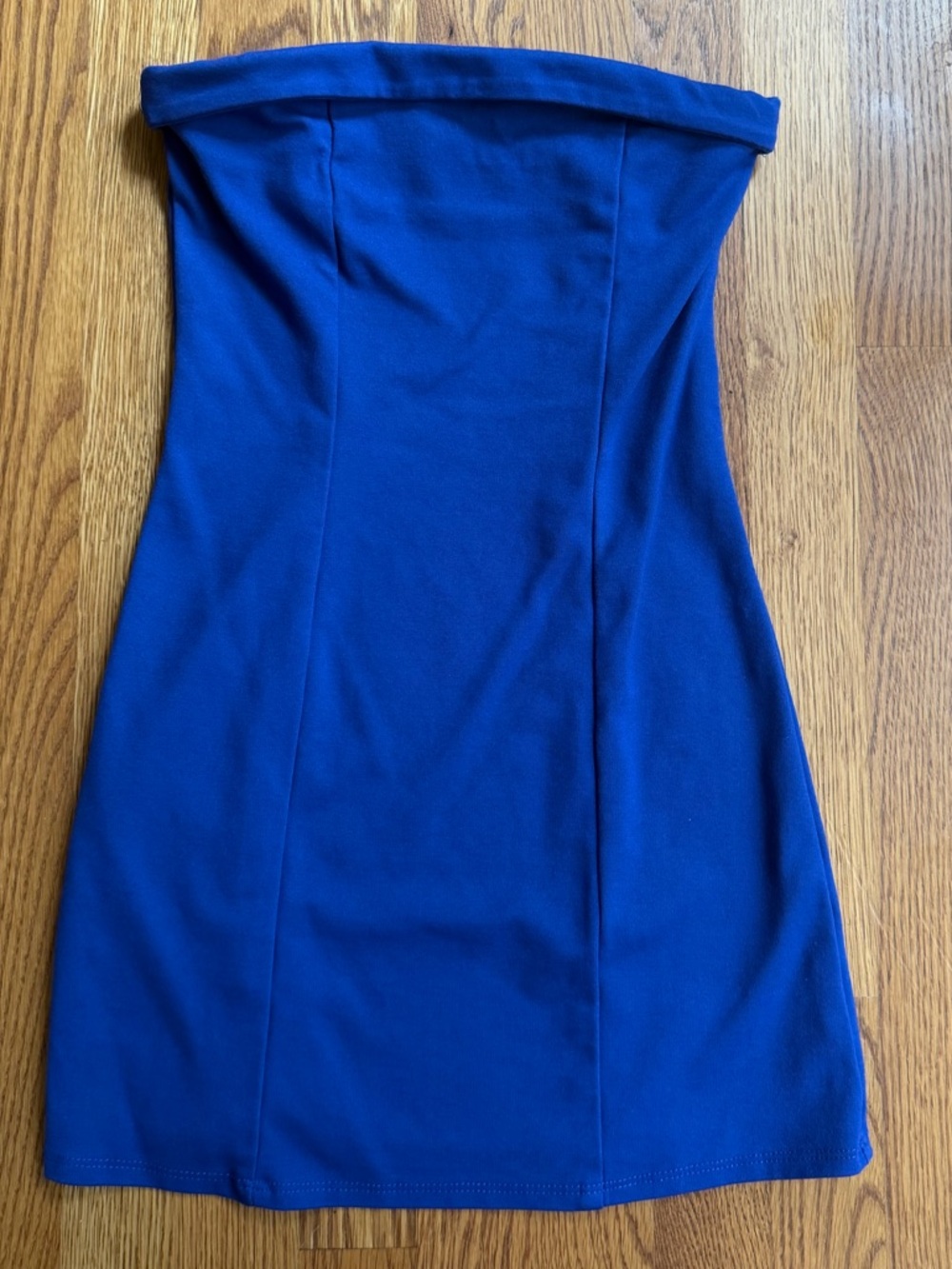 Altar'd State XS Strapless Cobalt Blue Bodycon Dress